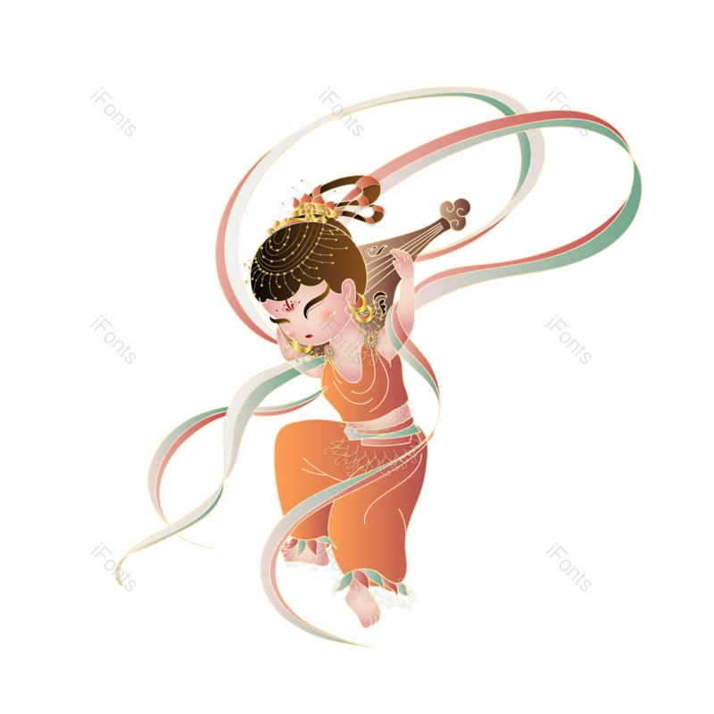 中国风图片,手绘人物元素,卡通人物PNG,矢量素材免抠素材